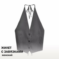 Жилет , размер M, серый Нет бренда