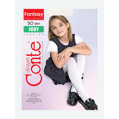 Колготки Conte-kids, 50 den, размер 104-110, белый