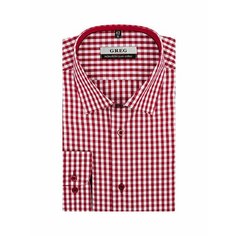 Рубашка GREG, размер 174-184/42, красный