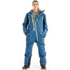 Комбинезон Dragonfly Gravity Premium MAN, размер 2XL, Dark Ocean/Light Green