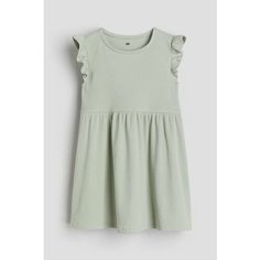 Платье H&M Весна-лето 2024, размер 134/140, оливковый
