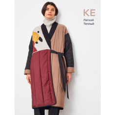 Парка Katya Erokhina Kimono, размер OneSize, красный