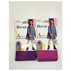 Колготки Dover, 100 den, 2 шт., размер 98-104, фиолетовый, красный