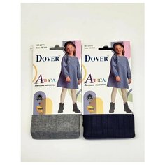 Колготки Dover, 100 den, 2 шт., размер 122-128, черный/серый
