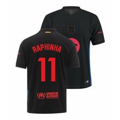 Футболка спортивная Барселона Рафинья 24/25, 1 шт., размер L, черный Нет бренда