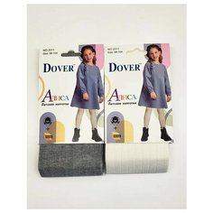 Колготки Dover, 100 den, 2 шт., размер 122-128, серый/белый