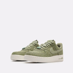 Кроссовки NIKE Air Force 1 07 PRM, размер 6 US 36,5 EUR 23 CM, зелeный