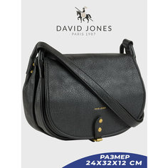 Сумка DAVID JONES, фактура рельефная, черный Без бренда