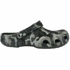 Сабо Crocs Classic Printed Camo Clog, размер M6W8, серый