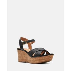 Босоножки Clarks, размер 35 EU, black leather