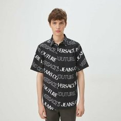 Рубашка Versace Jeans Couture, размер 48, черный