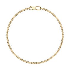 Браслет-цепочка Diamant online, красное золото, 585 проба, длина 17 см.