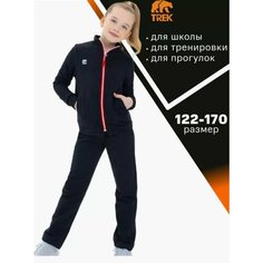 Костюм спортивный TREK, размер 164-170, черный