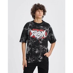 Футболка Gloria Jeans Ready! Steady! Go!, размер 12-14л/158-164, черный/разноцветный