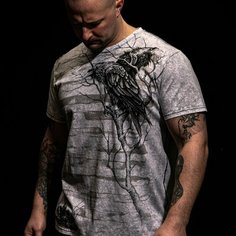 Футболка Spare Skin Принты, размер 2XL, серый, серый