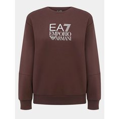 Свитшот EA7 EMPORIO ARMANI, размер L, , коричневый