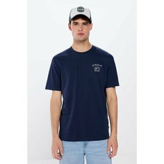 Футболка Springfield, размер XXXL, cиний