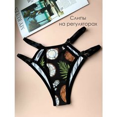 Трусы Caramel underwear, размер M-L, черный