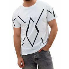 Футболка VELESWAY, размер 54, белый