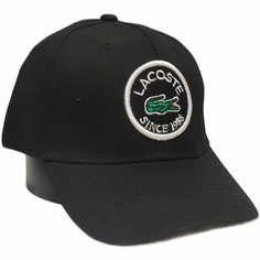 Бейсболка Бейсболка с брендом, Lacoste для мужчин и женщин, размер Универсальный, черный Нет бренда