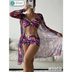 Купальник , размер INT XL, коричневый Нет бренда