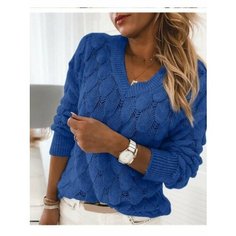 Пуловер размер XL, , синий Нет бренда