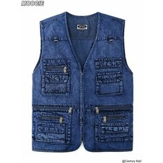 Жилет , размер 5XL., темно-лазурный Нет бренда