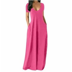 Платье Базовая коллекция, размер 2XL., розовый Нет бренда