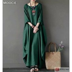 Платье MOOCIE Весна-лето 2024, размер XL., зеленый