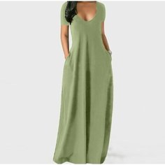 Платье Базовая коллекция, размер XL., зеленый Нет бренда