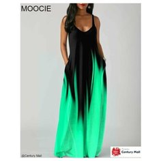 Платье Базовая коллекция, размер 2XL., зеленый Нет бренда