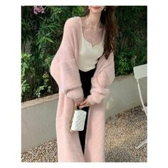 Кардиган MOOCIE, размер Длина 105 см, , розовый
