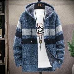 Кардиган размер INT 3XL, , голубой Нет бренда