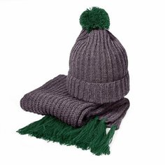 Шапка Happy Gifts GoSnow для мужчин и женщин, размер OneSize, зеленый, серый