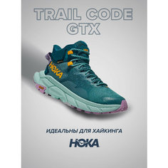 Ботинки HOKA, размер US6B/UK4.5/EU37 1/3/JPN23, фиолетовый, зеленый