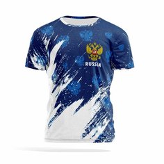 Футболка PANiN Brand, размер M, бирюзовый, белый