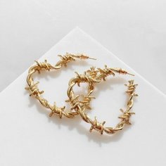 Серьги пусеты Queen Fair, желтый