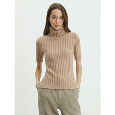 Водолазка Maison David, размер M, , бежевый, серый