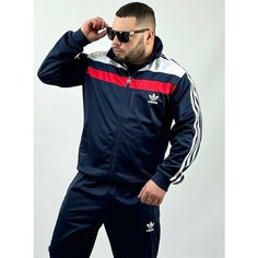 Костюм спортивный , размер 2XL, синий Нет бренда
