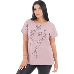 Футболка LOVETEX.STORE, размер 48, сухая роза