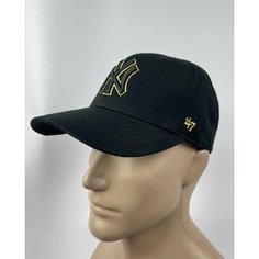 Бейсболка 47 Brand Бейсболка мужская женская НЮ, ЛА для мужчин и женщин, размер 56-58, черный матовый