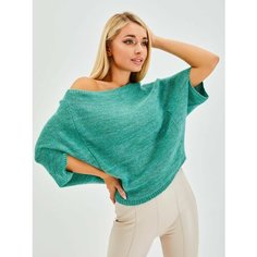 Джемпер Lesnikova Design, размер 42-46, , бирюзовый