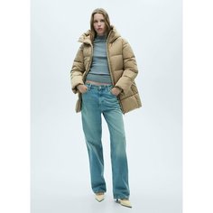Куртка MANGO, размер XL, бежевый