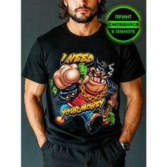 Футболка Romax Tex Looney Tunes, размер 56, черный