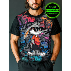 Футболка Romax Tex Looney Tunes, размер 54, черный