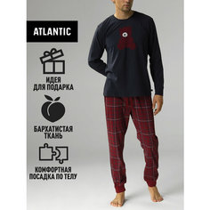 Пижама Atlantic, размер 52/XXL, бордовый
