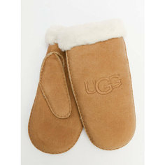 Варежки UGG для женщин, размер L/XL, коричневый