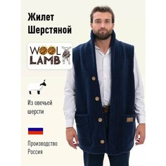 Жилет Wool Lamb, размер 52-54, индиго