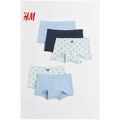 Трусы H&M, размер 8-10 лет, синий, голубой