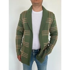 Кардиган borssonero, размер 52 / XL, , оливковый